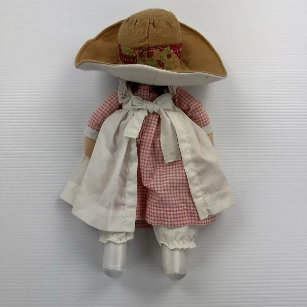 Vintage Prairie Rag Doll Cottagecore Farmhouse Decor Homemade Folk Art